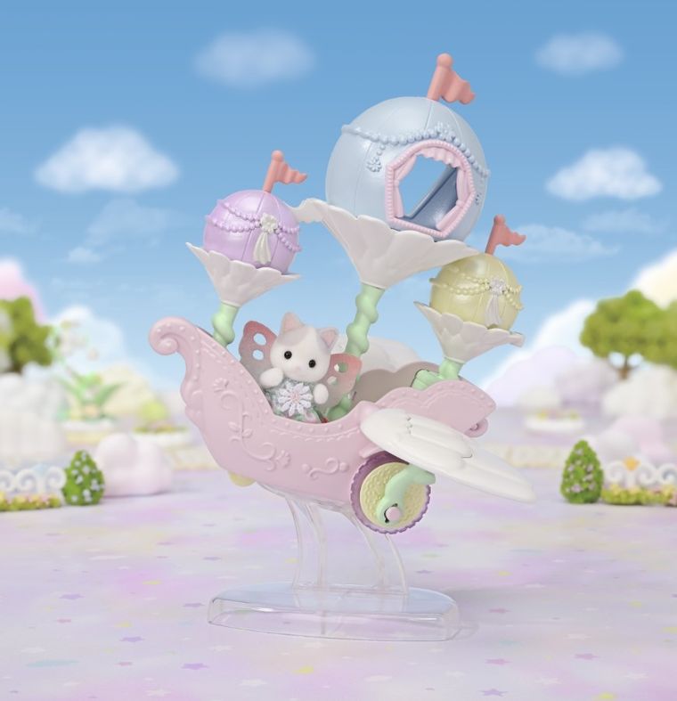 Sylvanian Families, Latający pojazd kwiatowych wróżek, zestaw z figurką, 5827