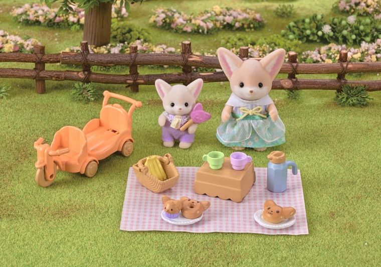 Sylvanian Families, Liski pustynne na pikniku, figurki z akcesoriami, 5698