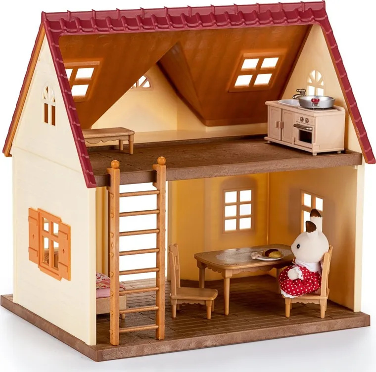 Sylvanian Families, Przytulny domek wiejski, zestaw startowy z figurką, 5242/5303