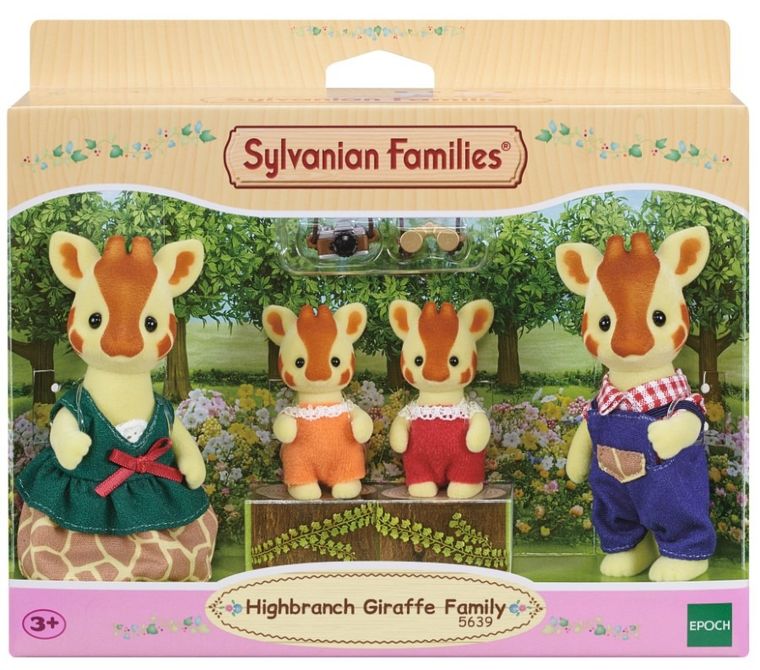 Sylvanian Families, rodzina żyraf z długą szyją, zestaw figurek, 5639