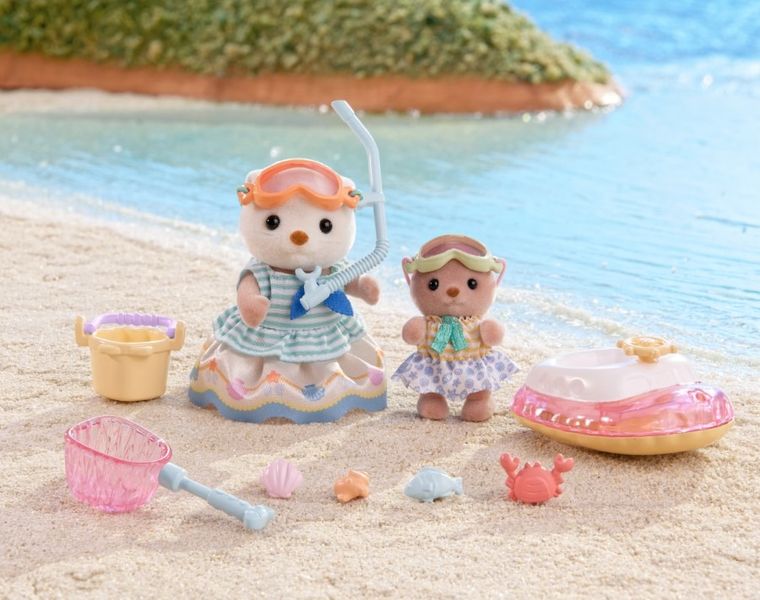 Sylvanian Families, Siostry Wydr Morskich na wakacjach, zestaw z figurkami, 5804
