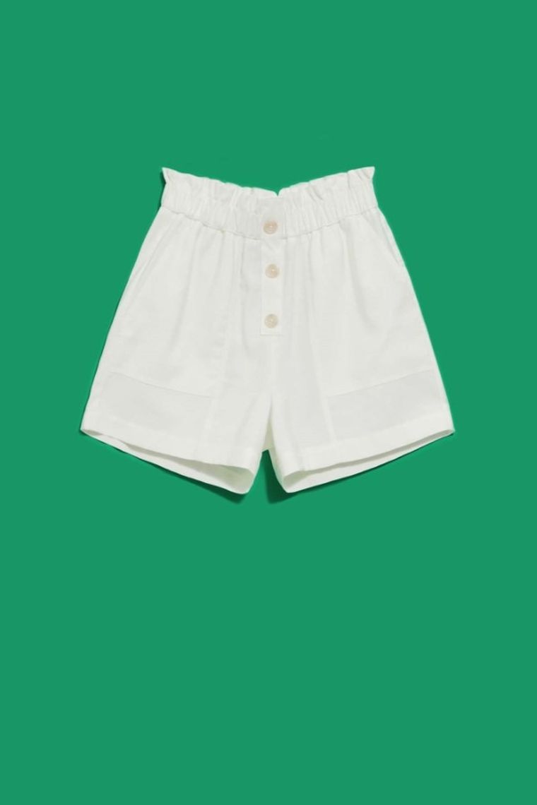 Szorty damskie, białe, Moodo