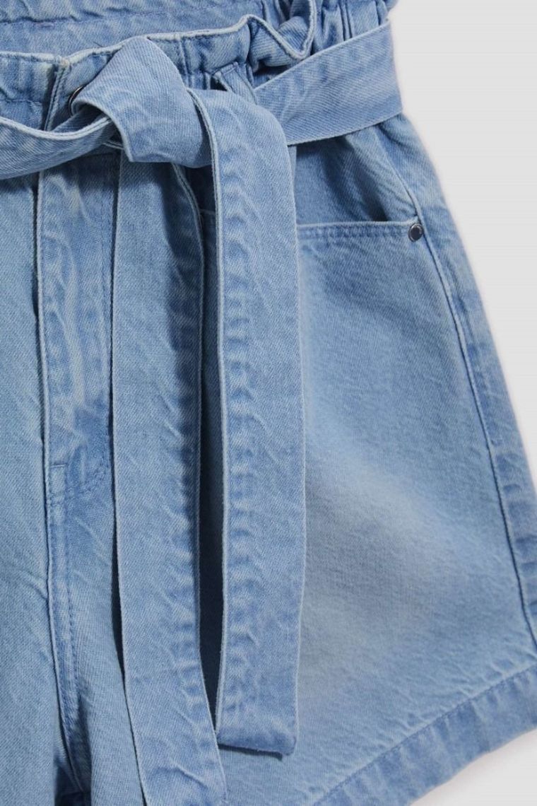 Szorty jeansowe damskie, niebieskie, Moodo