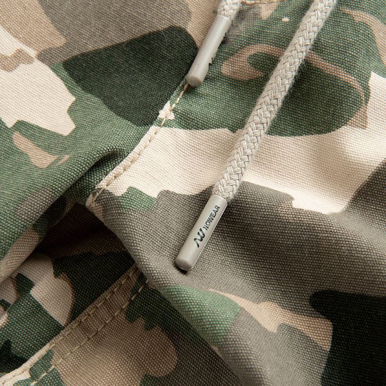 Szorty moro unisex o kroju baggy NOWEAR