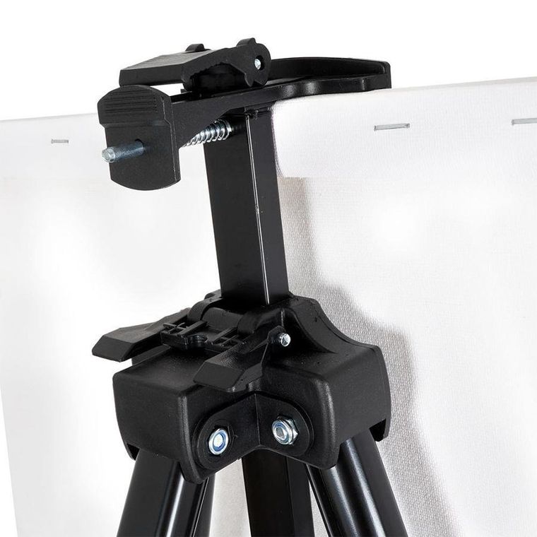 Sztaluga malarska z torbą, regulowana wysokość, metalowa czarna