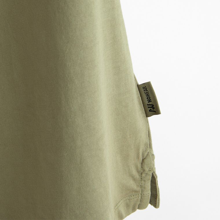 T-shirt bez rękawów khaki NOWEAR