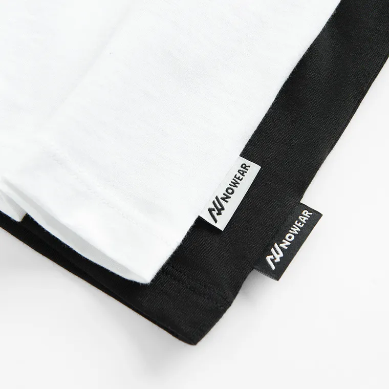 T-shirt z bawełny czesanej 2-pack NOWEAR
