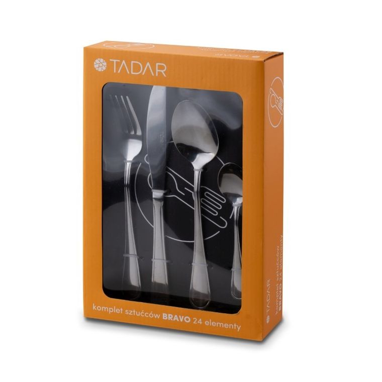Tadar, Bravo II, zestaw sztućców, 24 elementy