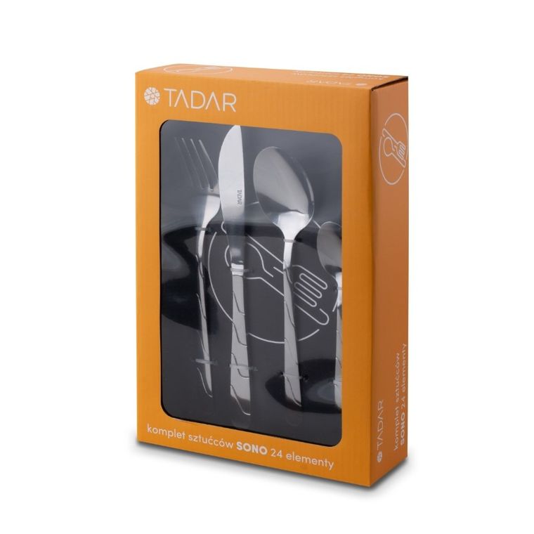 Tadar, Sono, komplet sztućców na 6 osób, 24 elementy