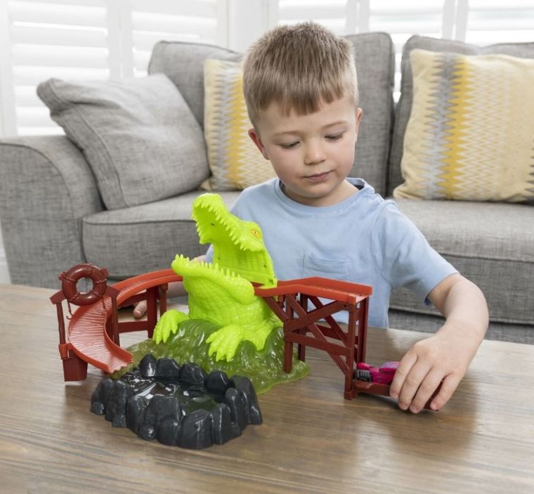 Teamsterz, Szczęki krokodyla, tor wyścigowy z pojazdem, zmiana koloru pojazdu