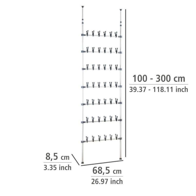 Teleskopowy organizer na obuwie, Atlas, 42 pary butów
