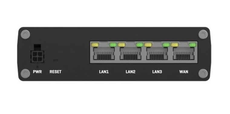 Teltonika, przemysłowy router, RUTM08, 4xGbE