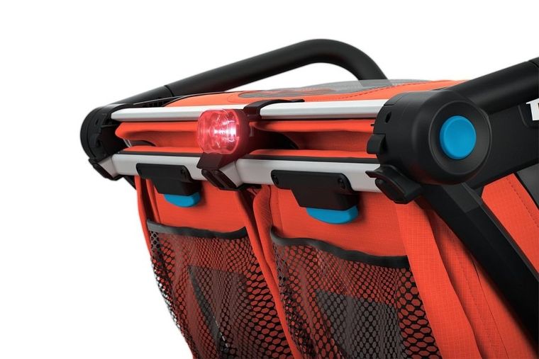 Thule, Chariot Cross 2, przyczepka rowerowa, czerwono-szara