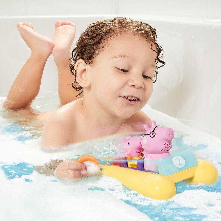 Tomy, Świnka Peppa, pływający ponton z figurkami
