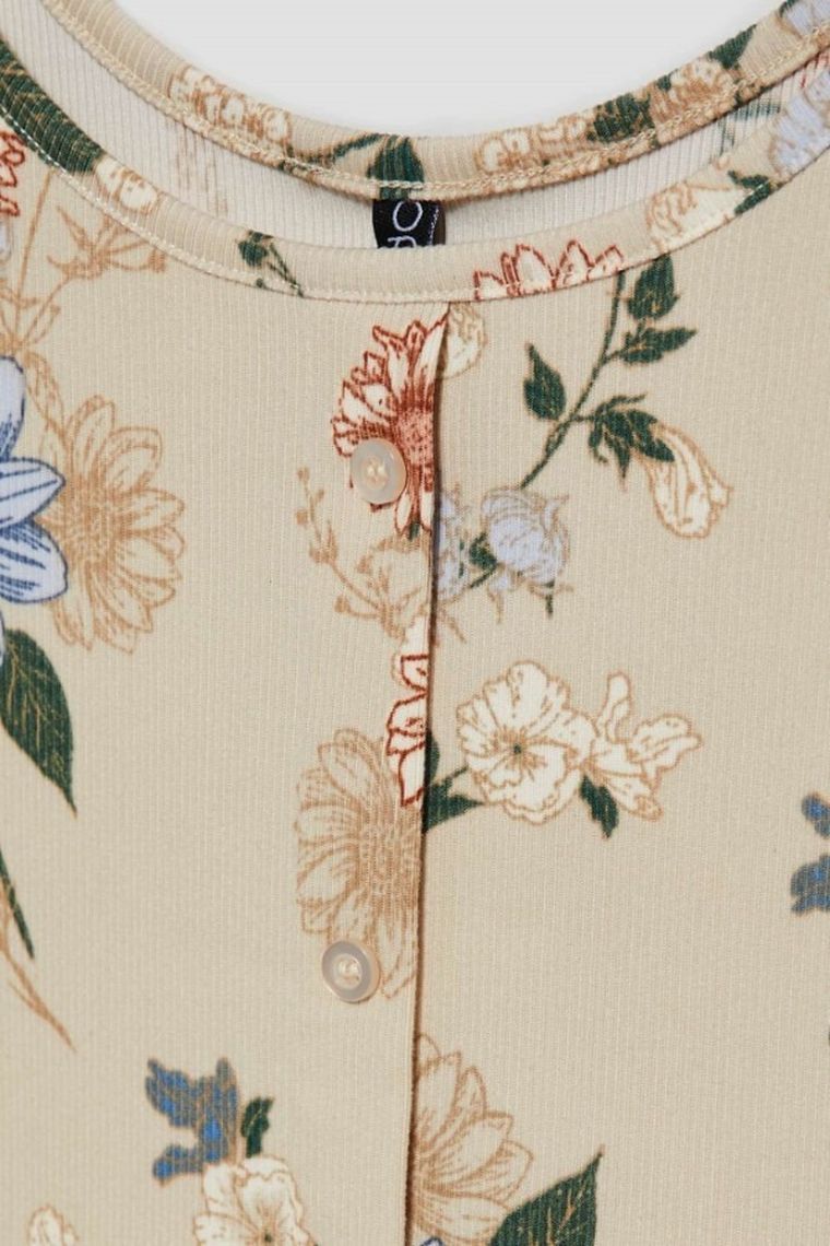 Top damski, beżowy, Moodo