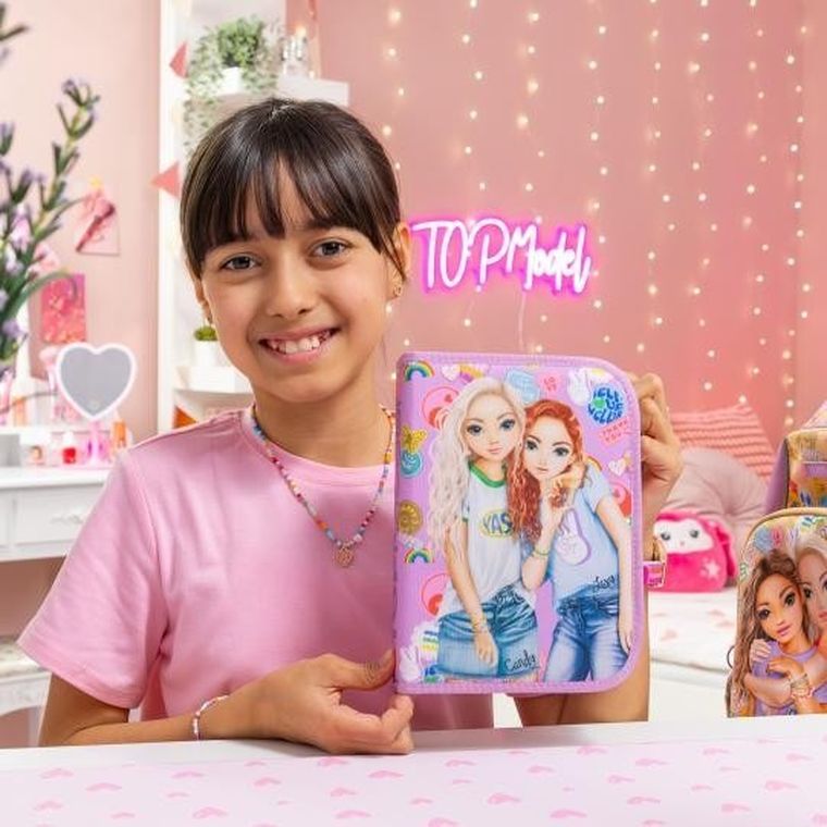 Top Model, Girl Power, piórnik rozkładany, pojedynczy, z wyposażeniem