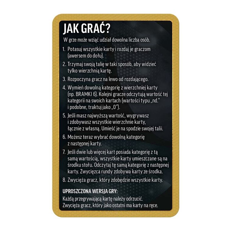 Top Trumps, World Football Stars, gra karciana
