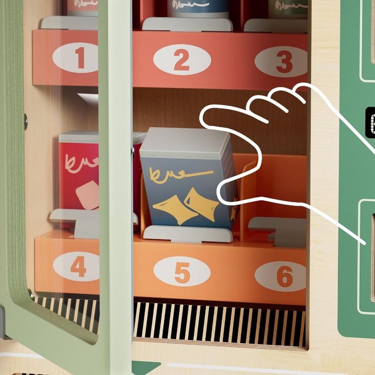 Topbright, automat sprzedający Shop&Go, drewniana zabawka edukacyjna