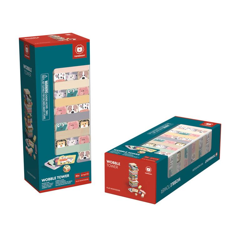 Topbright, Jakie to zwierzę? Układanie wieży, gra zręcznościowa