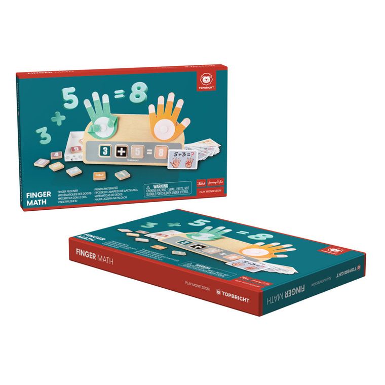 Topbright, Nauka liczenia na palcach, drewniana zabawka edukacyjna