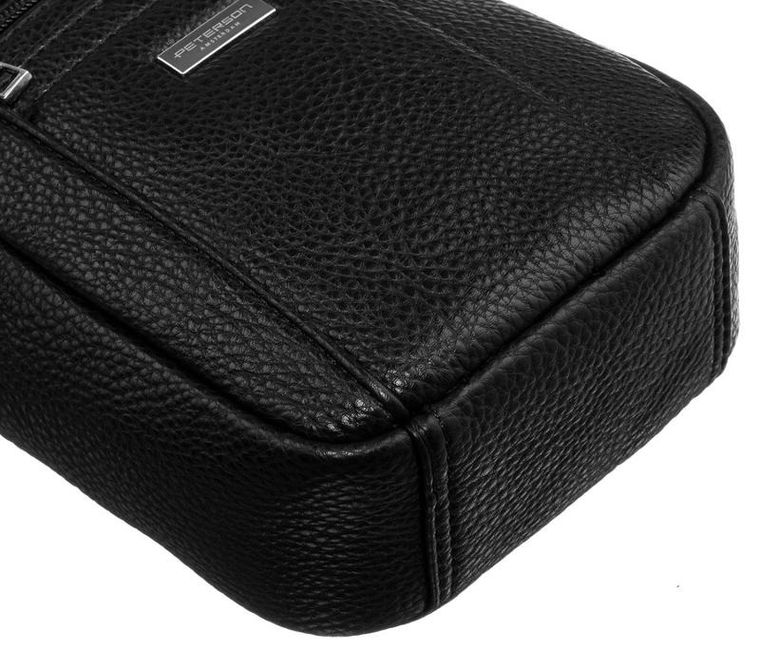 Torba, czarna, skóra ekologiczna, Peterson