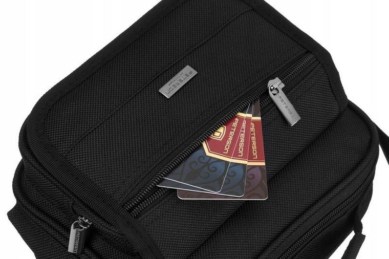 Torba listonoszka, czarna, Peterson