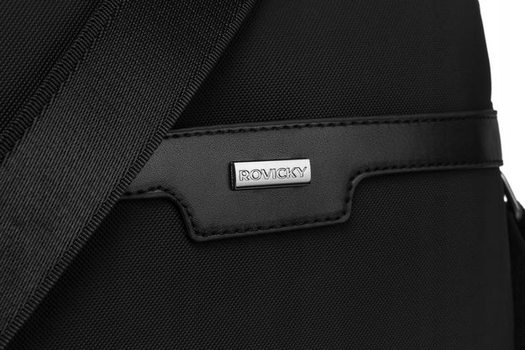 Torba listonoszka, czarna, Rovicky