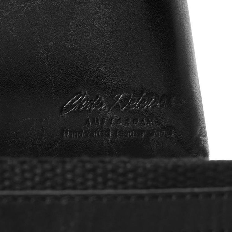 Torba listonoszka, czarna, skórzana, Peterson