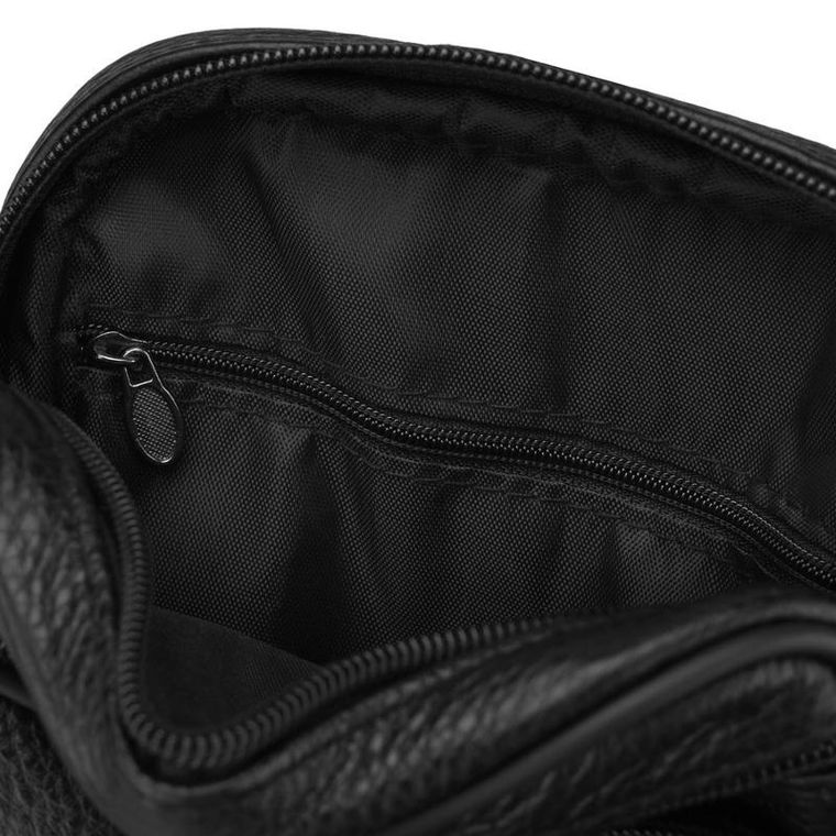 Torba listonoszka, czarna, skórzana, Rovicky