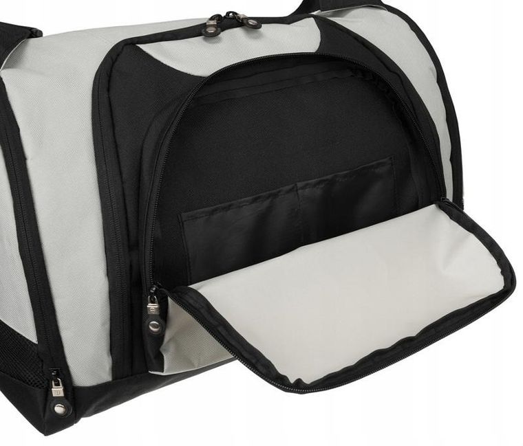 Torba sportowo-podróżna, szara, Peterson