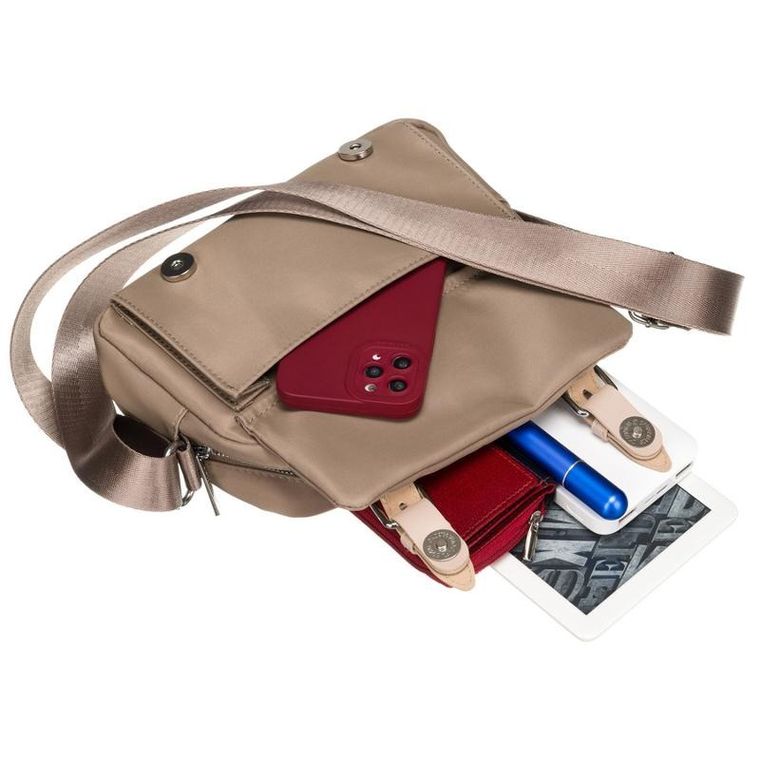 Torebka listonoszka, beżowa, Peterson