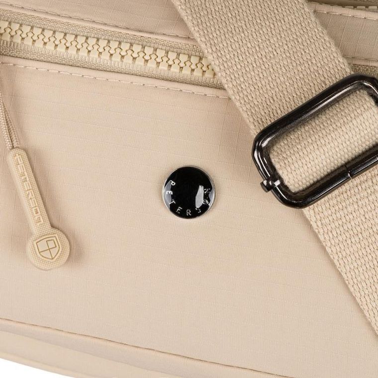 Torebka listonoszka, beżowa, Peterson