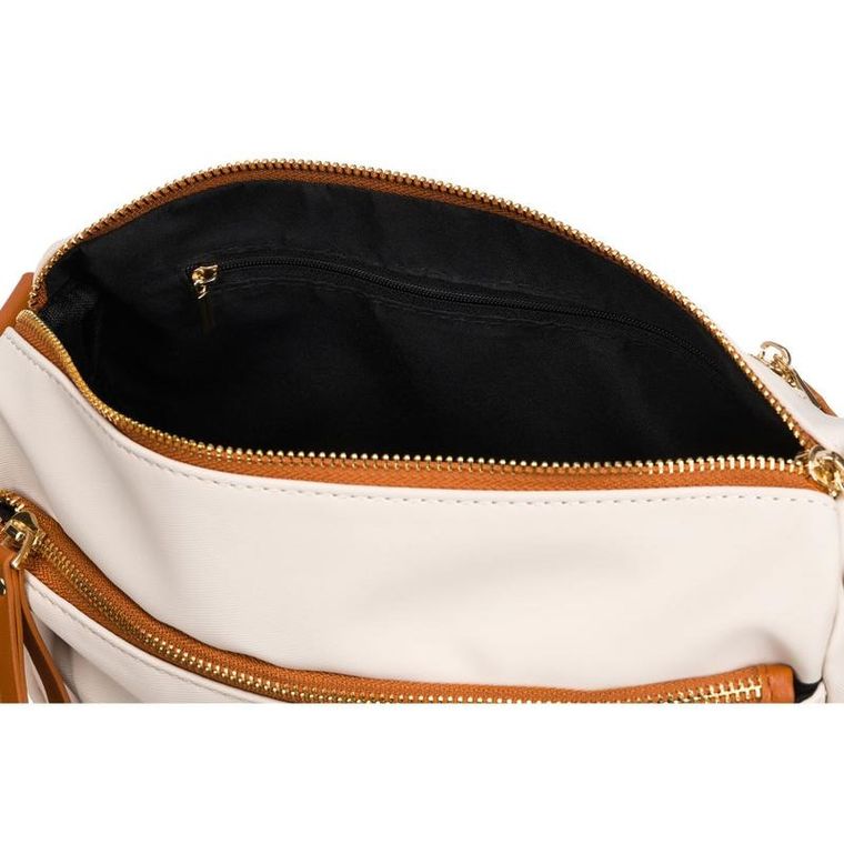 Torebka listonoszka, beżowa, Peterson