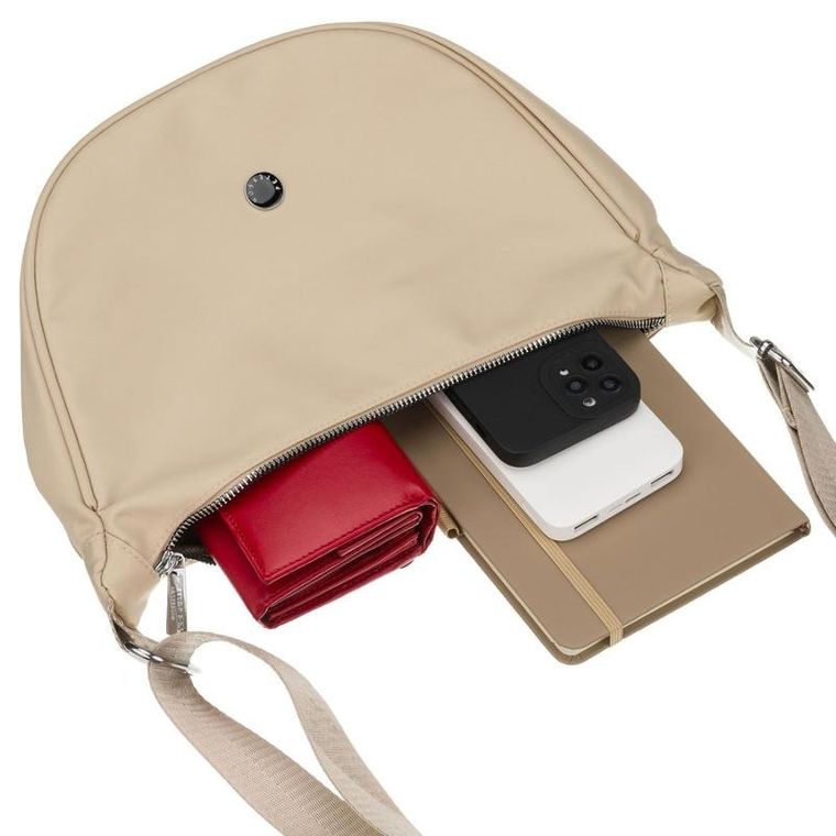 Torebka listonoszka, beżowa, Peterson