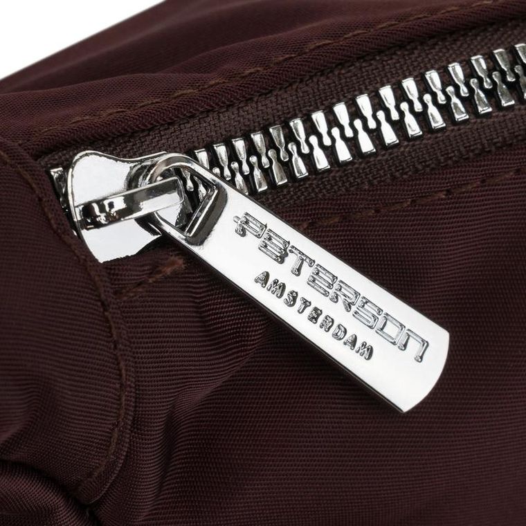 Torebka listonoszka, bordowa, Peterson