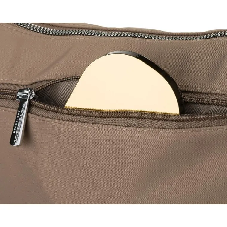 Torebka listonoszka, ciemnobeżowa, Peterson