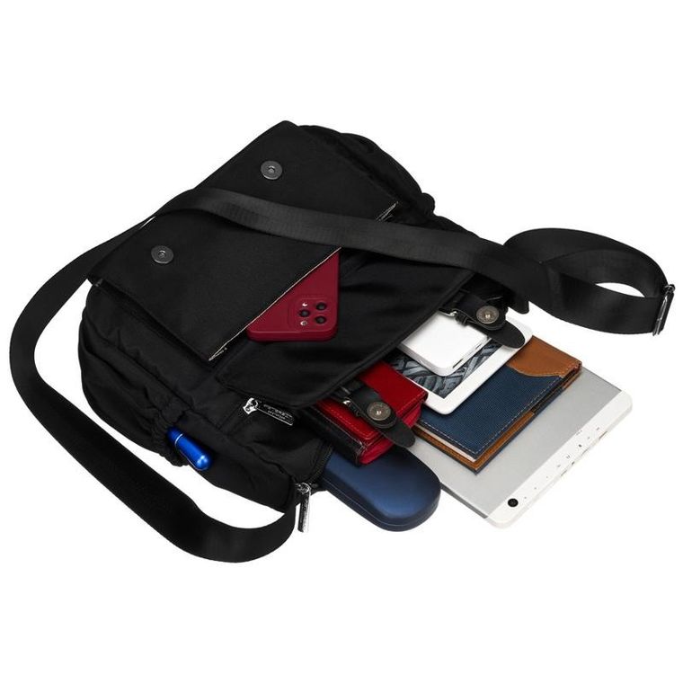 Torebka listonoszka, czarna, Peterson