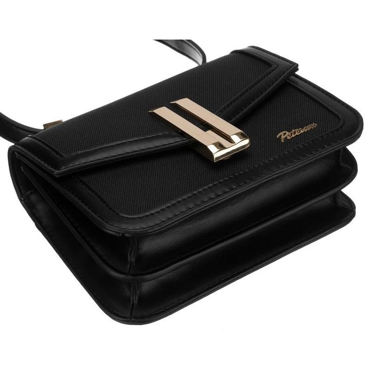 Torebka listonoszka, czarna, Peterson