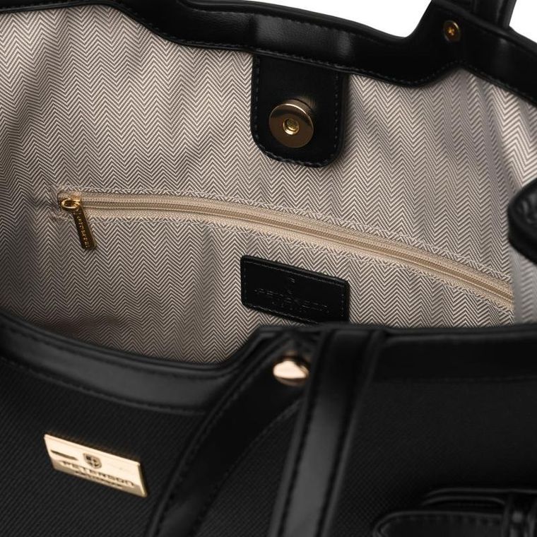 Torebka listonoszka, czarna, Peterson