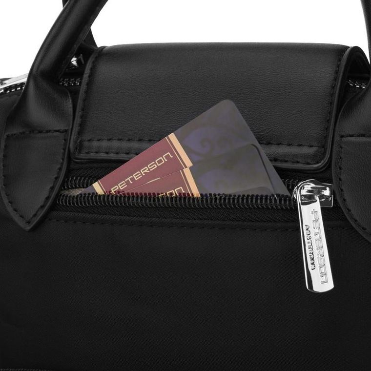 Torebka listonoszka, czarna, Peterson