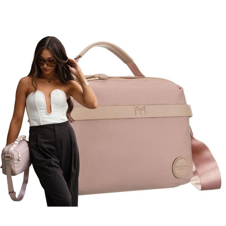 Torebka listonoszka, różowa, Peterson