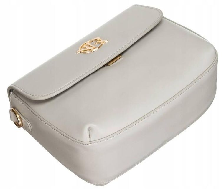 Torebka listonoszka, szara, skóra ekologiczna, Rovicky