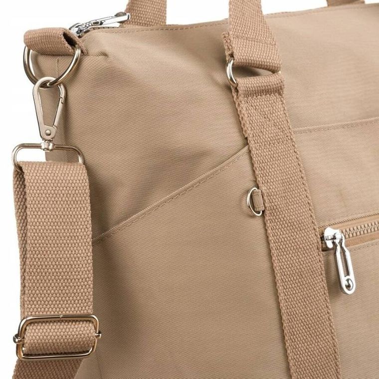 Torebka shopper, beżowa, Peterson