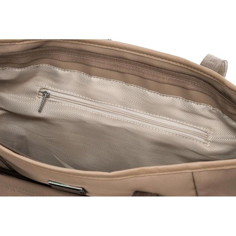 Torebka shopper, beżowa, Peterson