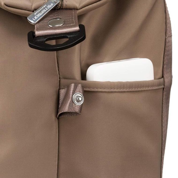 Torebka shopper, beżowa, Peterson