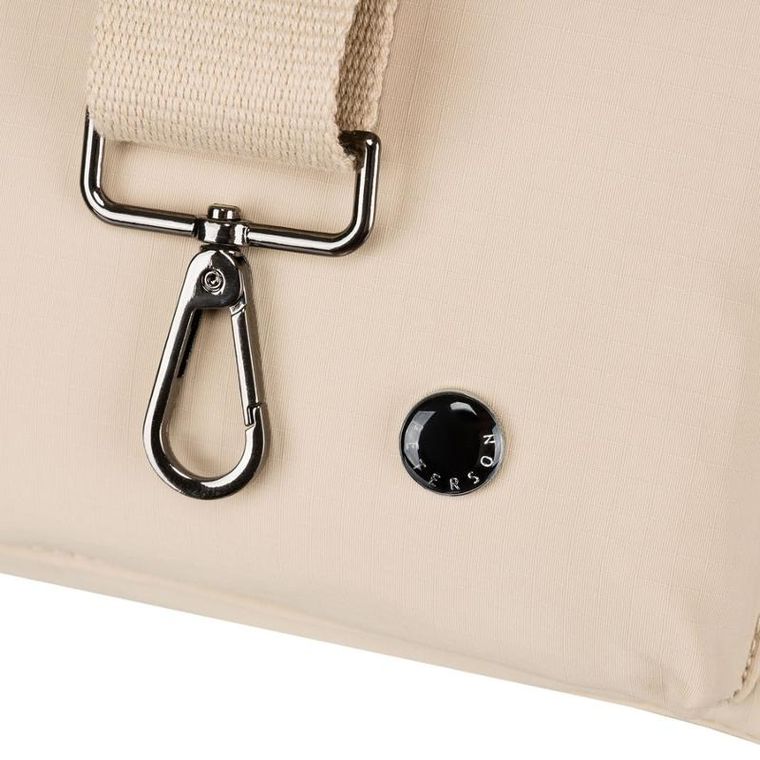 Torebka shopper, beżowa, Peterson