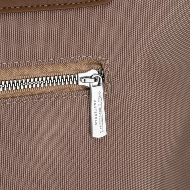 Torebka shopper, beżowa, Peterson