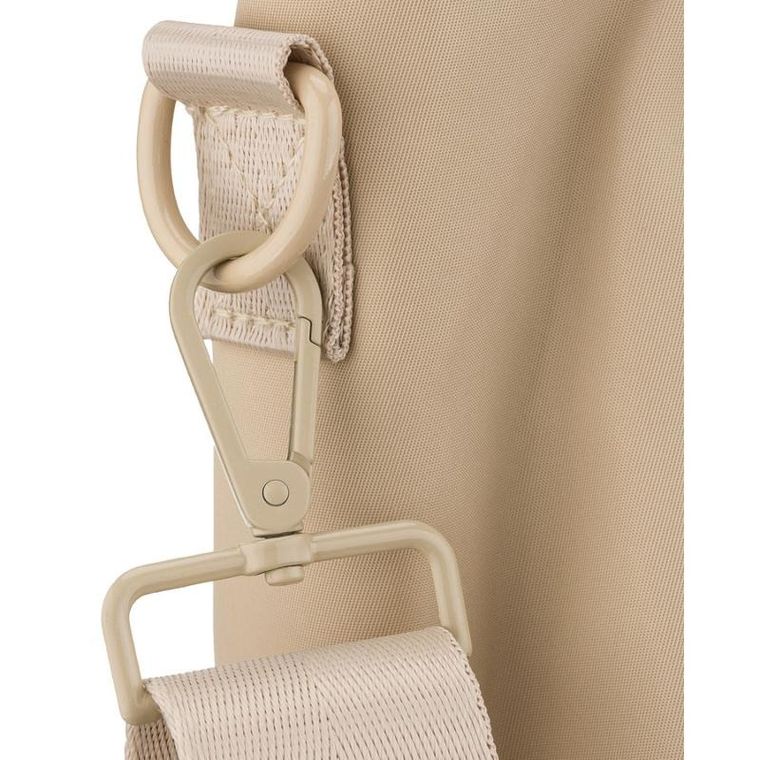 Torebka shopper, beżowa, poliester, Peterson