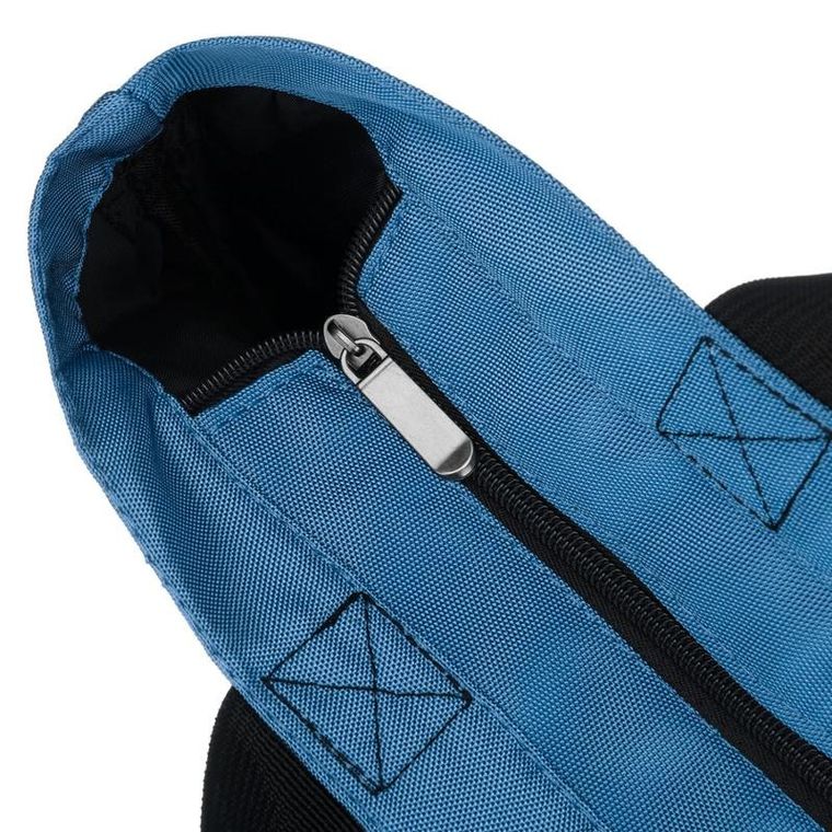 Torebka shopper, błękitna, Peterson