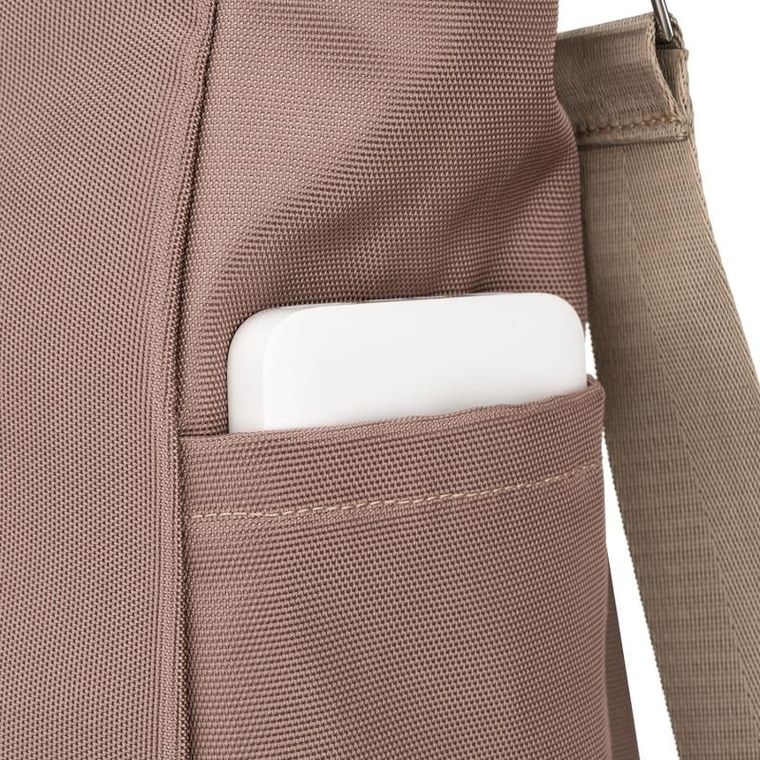 Torebka shopper, na laptopa, beżowa, Peterson